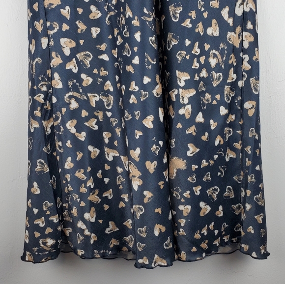 FREE PEOPLE KENDALL SATIN MIDI SKIRT - Picture 4 of 8